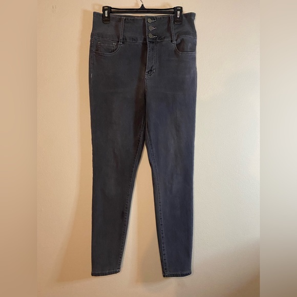 Fashion Nova Gray Skinny Jeans Size 13 Women Men Kids Teens Pants Bottoms - Picture 1 of 5